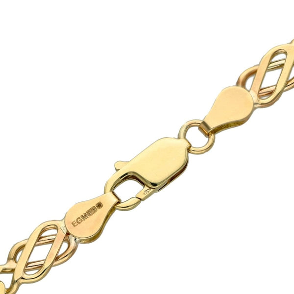 Ladies 9ct Yellow Gold 7.5" Celtic Bracelet - 8.0g