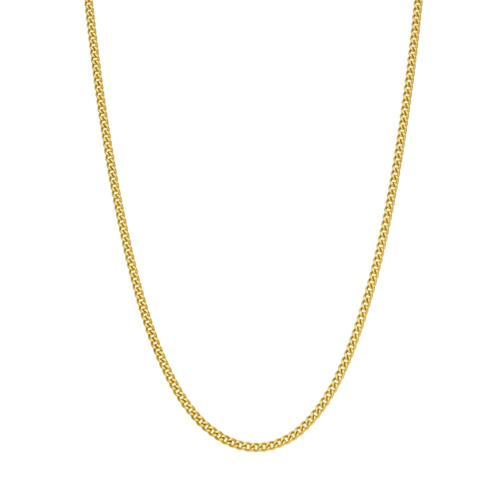 Ladies 18ct Yellow Gold 20" Curb Chain - 5.4g