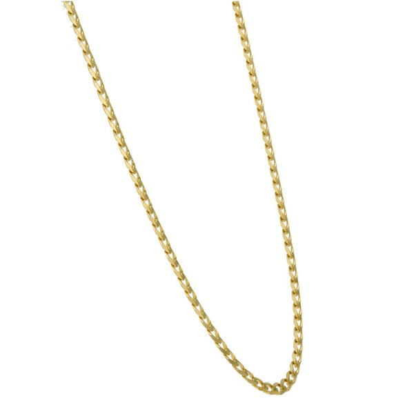 Ladies 9ct Yellow Gold 20" Flat Curb Chain - 6.1g