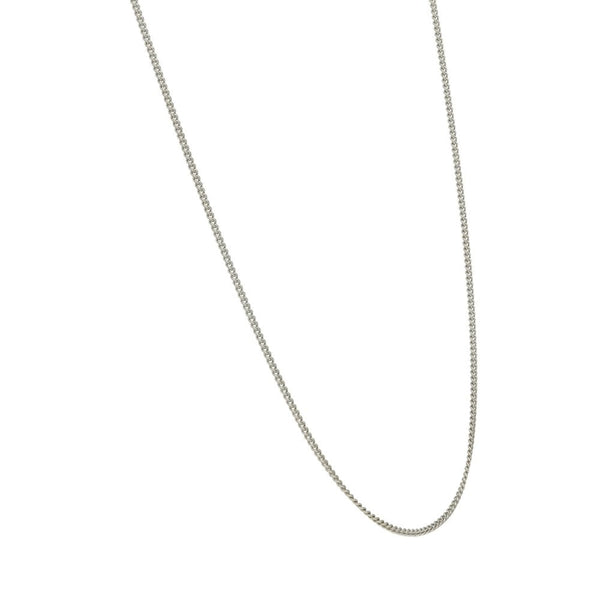 Ladies 18ct White Gold 16" Curb Chain - 2.8g