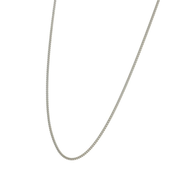 Ladies 18ct White Gold 16" Curb Chain - 2.8g