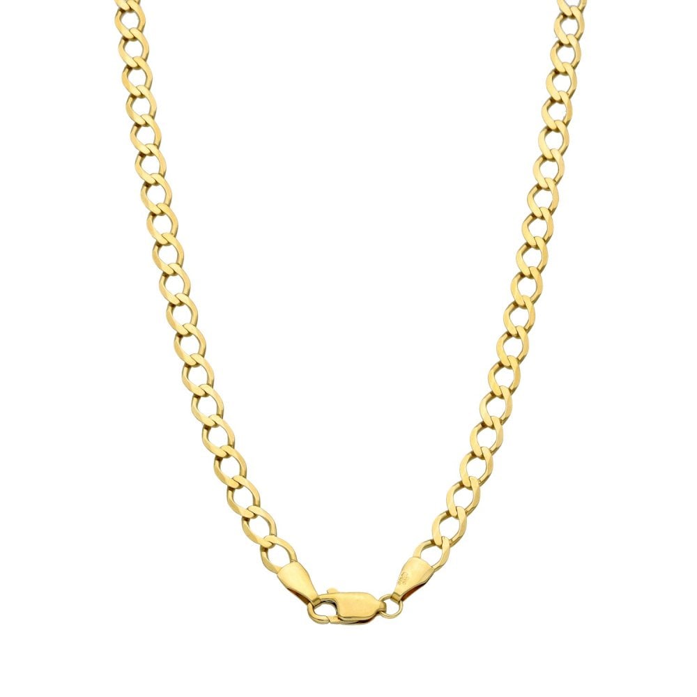 9ct Yellow Gold 20" Flat Curb Chain - 7.7g