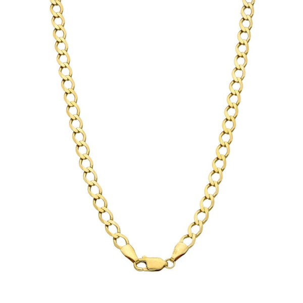 9ct Yellow Gold 20" Flat Curb Chain - 7.7g