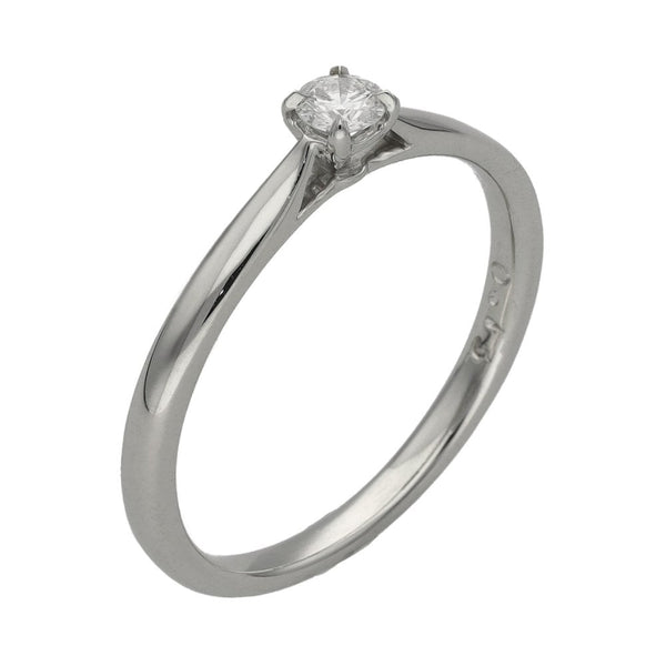Ladies Platinum Diamond Solitaire Engagement Ring - 0.13ct