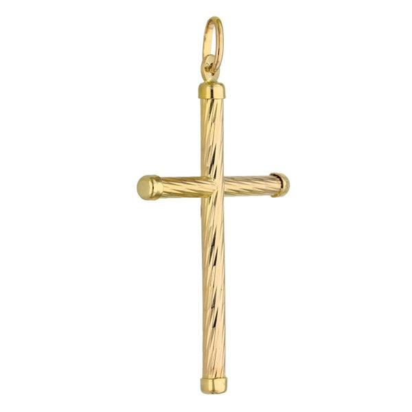 9ct Yellow Gold Religious Cross Pendant - 1.7g