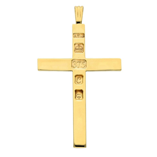 9ct Yellow Gold Large Cross With Hallmark - 24.7g