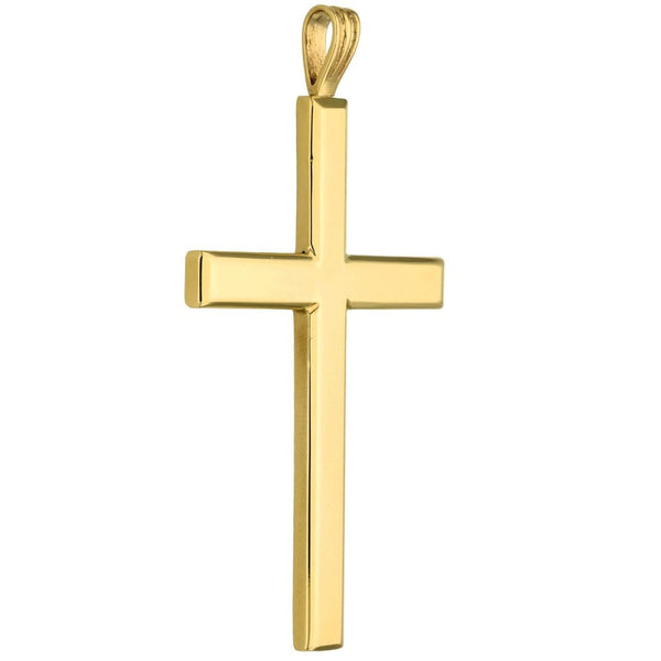 9ct Yellow Gold Large Cross With Hallmark - 24.7g