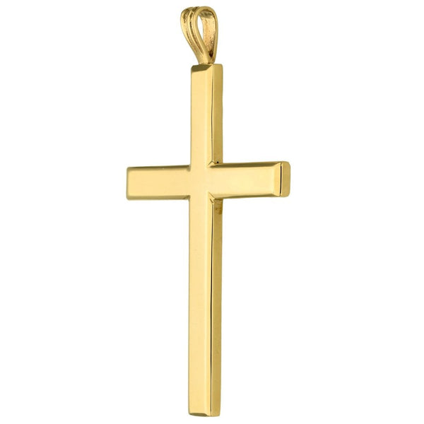 9ct Yellow Gold Large Cross With Hallmark - 24.7g