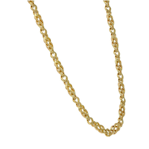 9ct Yellow Gold Fancy Link Chain - 18" - 13.4g