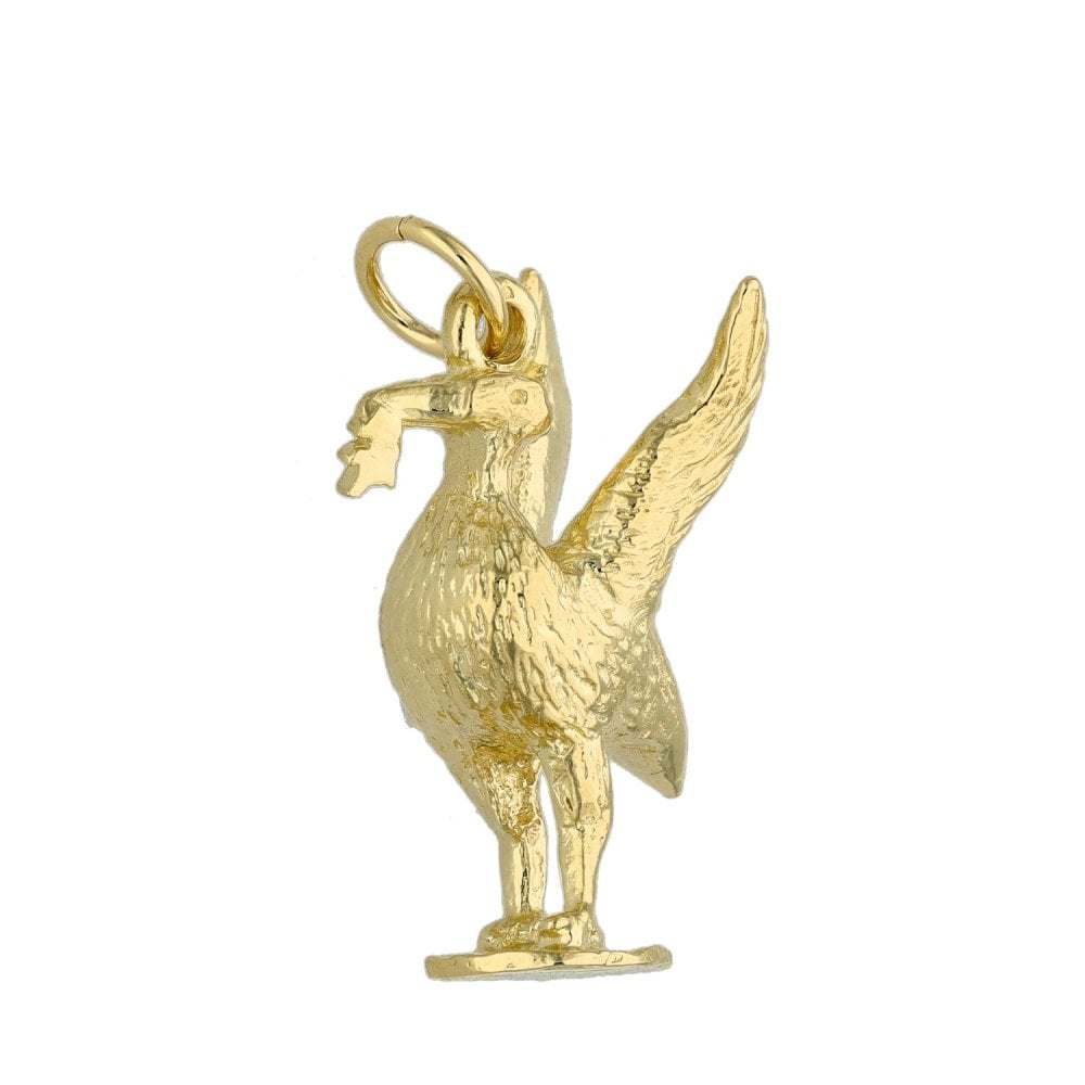 9ct Yellow Gold Liverbird Charm - 4.7g