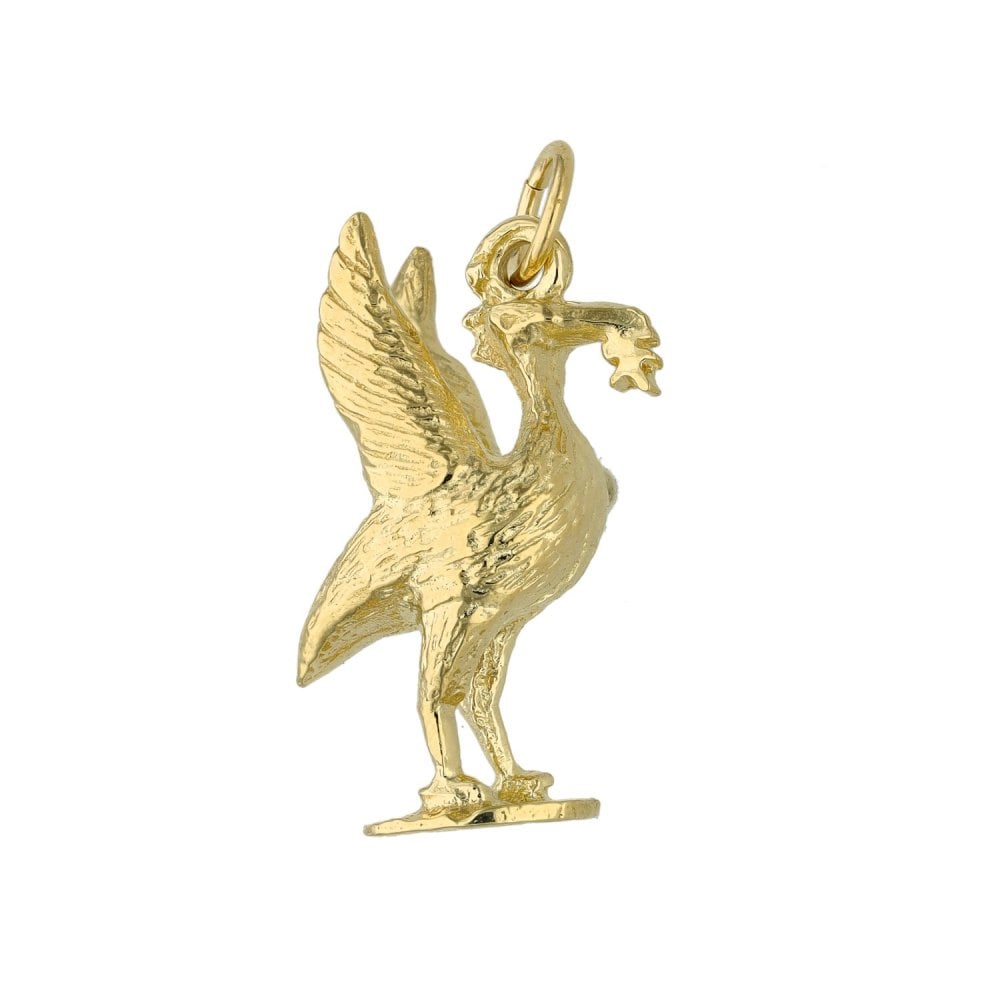 9ct Yellow Gold Liverbird Charm - 4.7g