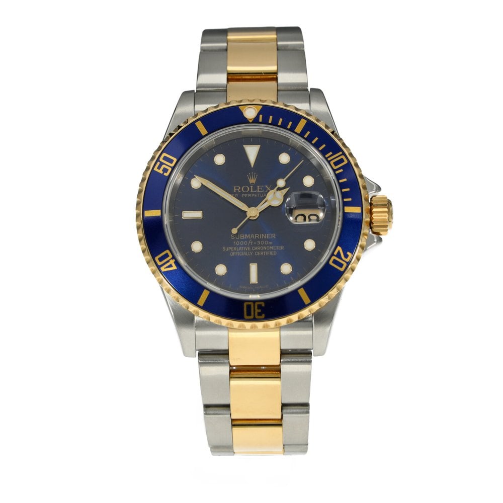 Submariner 16613 - Mens Watch - Blue Dial - 2005