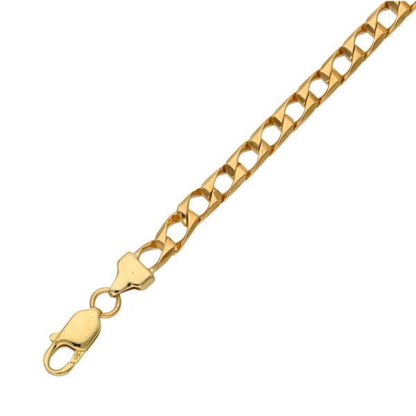 9ct Yellow Gold Curb Bracelet - 9" - 16.8g