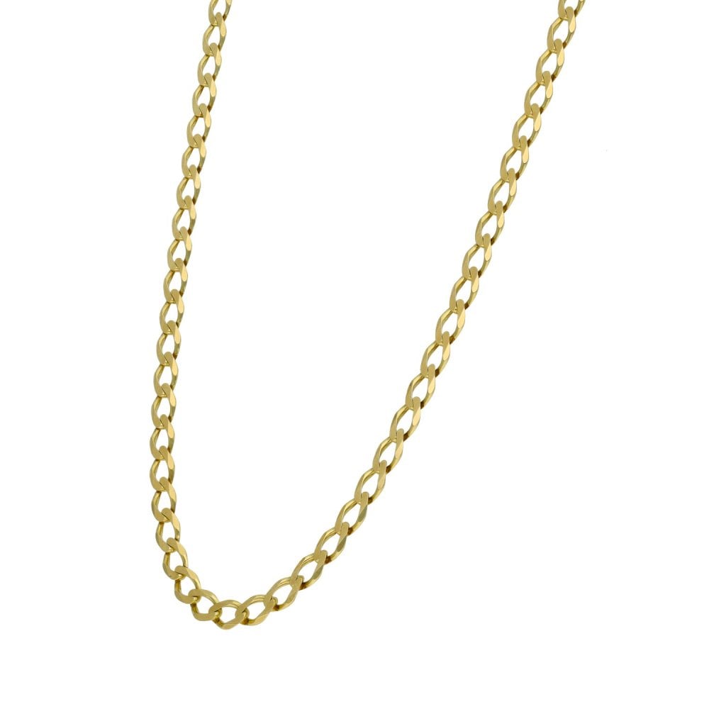 Ladies 9ct Yellow Gold 18" Curb Chain - 7.1g