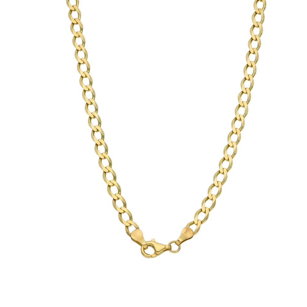 Ladies 9ct Yellow Gold 18" Curb Chain - 7.1g