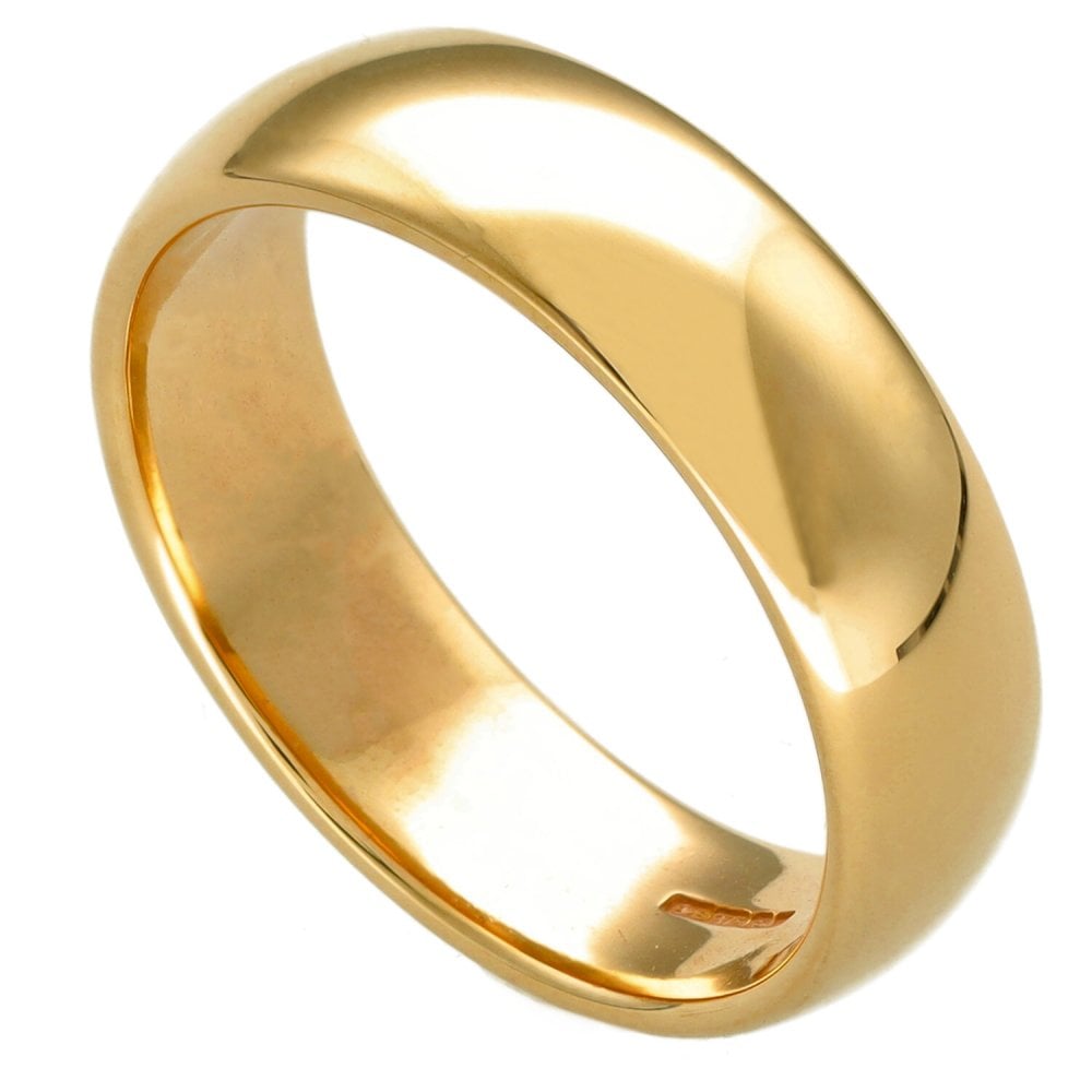 9ct Yellow Gold 7mm Wedding Ring - 10.4g