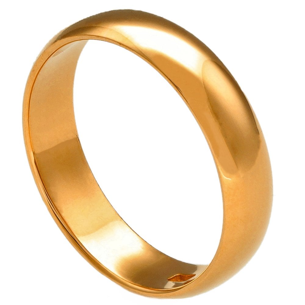 22ct Yellow Gold 4.5mm Wedding Ring - 4.8g