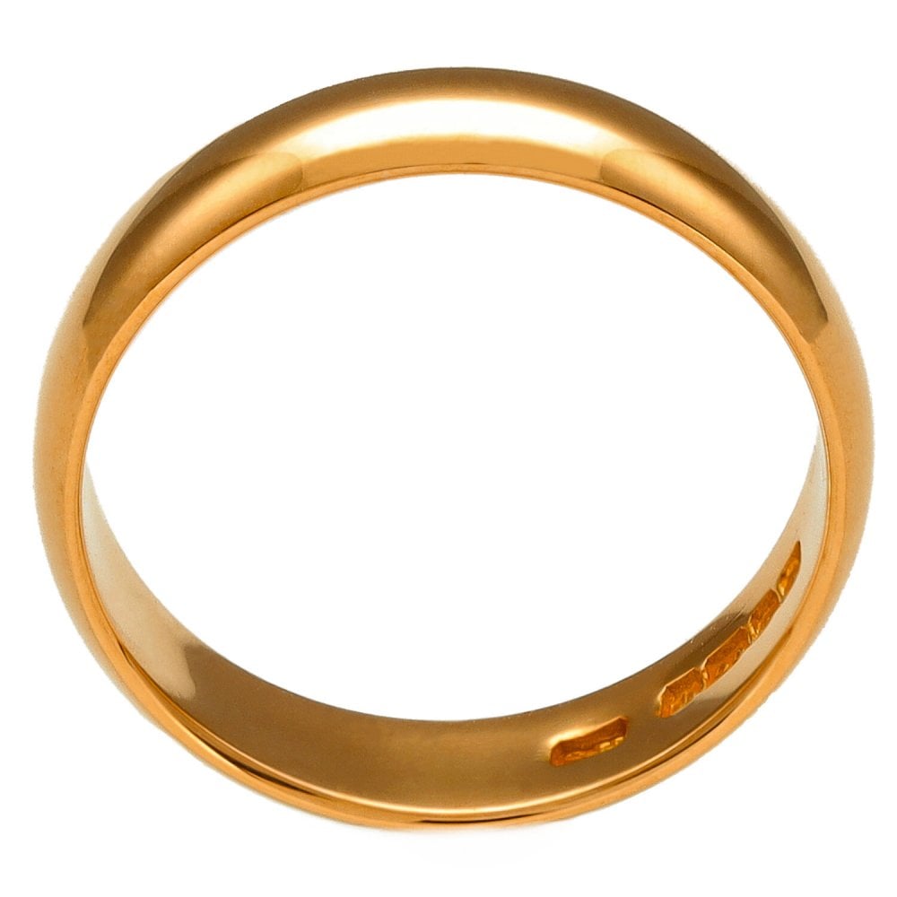 22ct Yellow Gold 4.5mm Wedding Ring - 4.8g