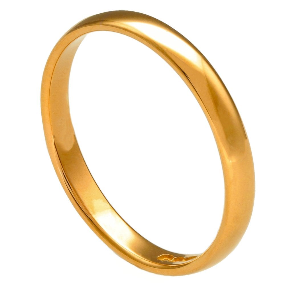 22ct Yellow Gold 3mm Wedding Ring - 4.1g