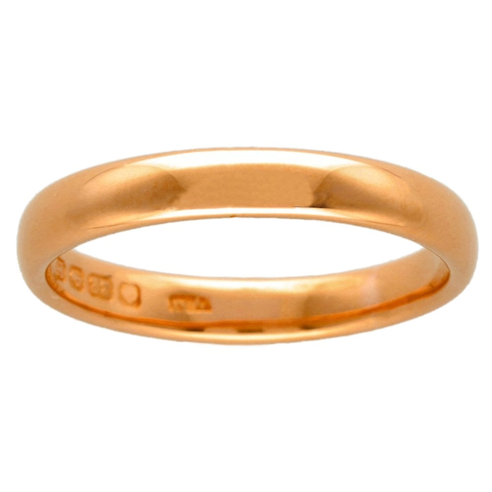 22ct Yellow Gold 3mm Wedding Ring - 4.3g