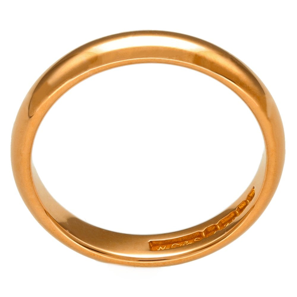22ct Yellow Gold 4mm Wedding Ring - 5.3g