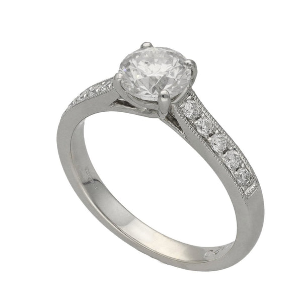 Ladies 18ct White Gold Diamond Engagement Ring - 1.21ct
