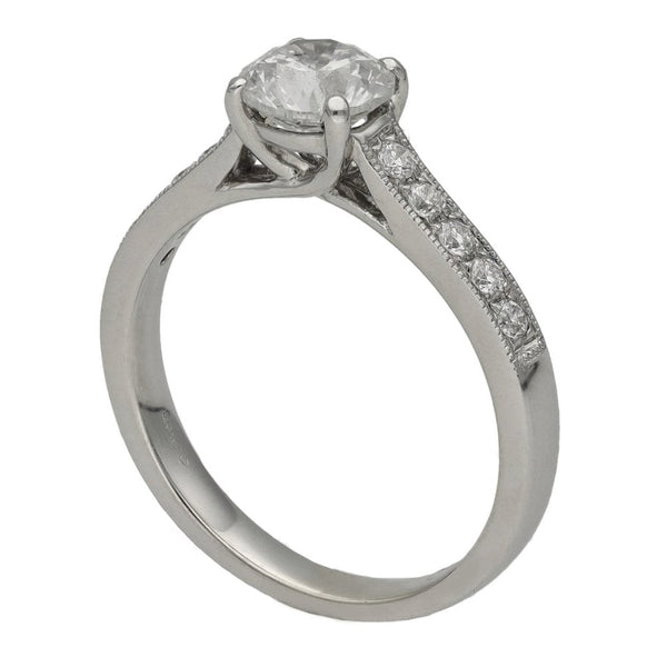 Ladies 18ct White Gold Diamond Engagement Ring - 1.21ct