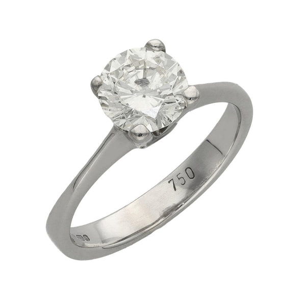 Ladies 18ct White Gold Diamond Engagement Ring - 0.96ct
