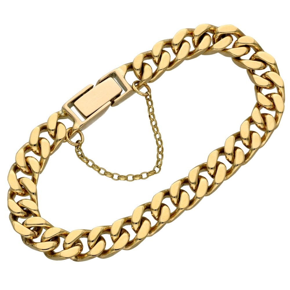 9ct Yellow Gold Curb Bracelet - 57.5g