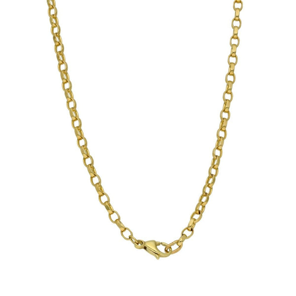 Ladies 9ct Yellow Gold Belcher Chain - 22" - 11.4g