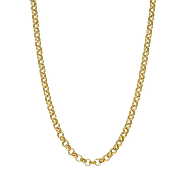 9ct Yellow Gold Belcher Chain - 24" - 13.1g