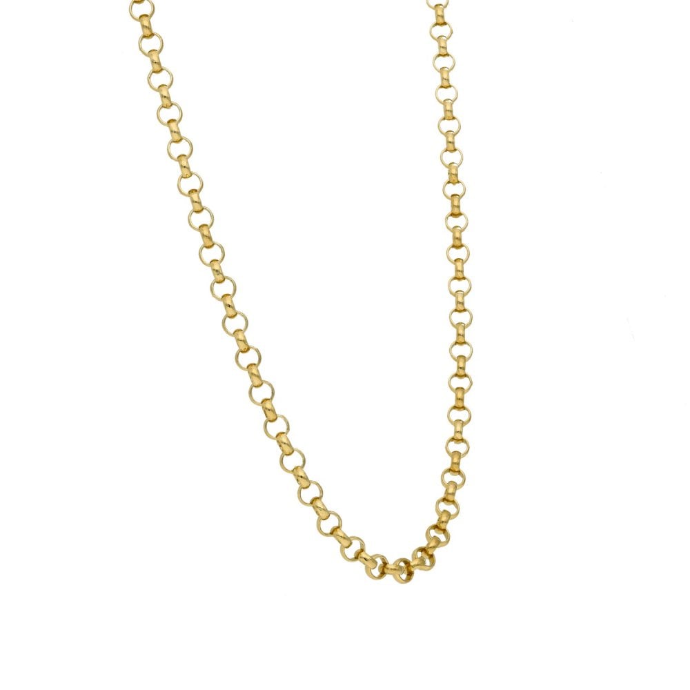 9ct Yellow Gold Belcher Chain - 24" - 13.1g