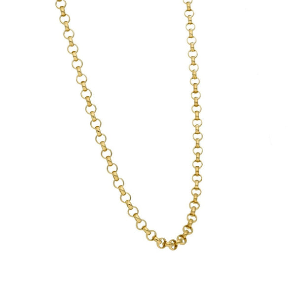 9ct Yellow Gold Belcher Chain - 24" - 13.1g