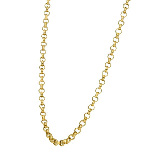 9ct Yellow Gold Belcher Chain - 24" - 13.1g