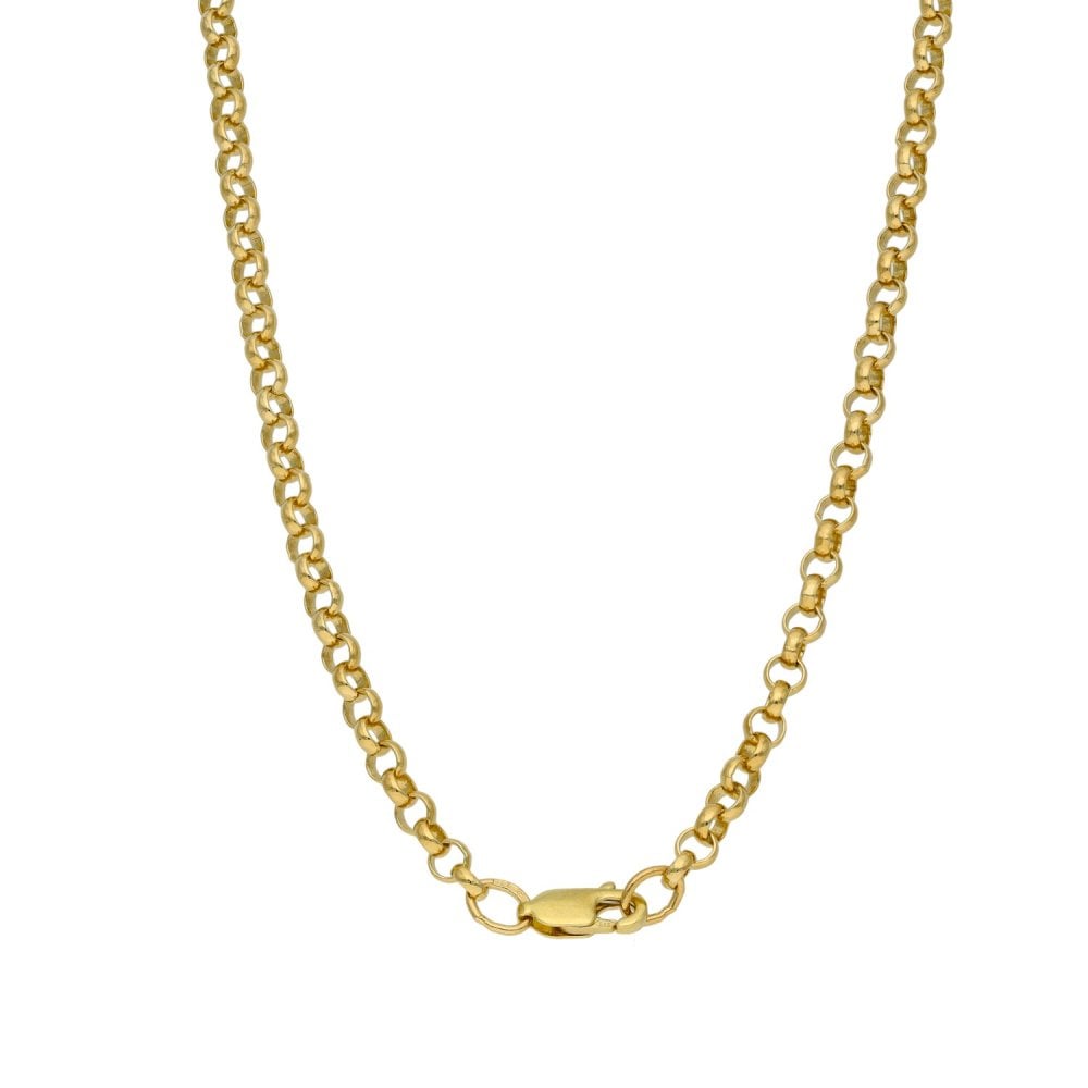 9ct Yellow Gold Belcher Chain - 24" - 13.1g