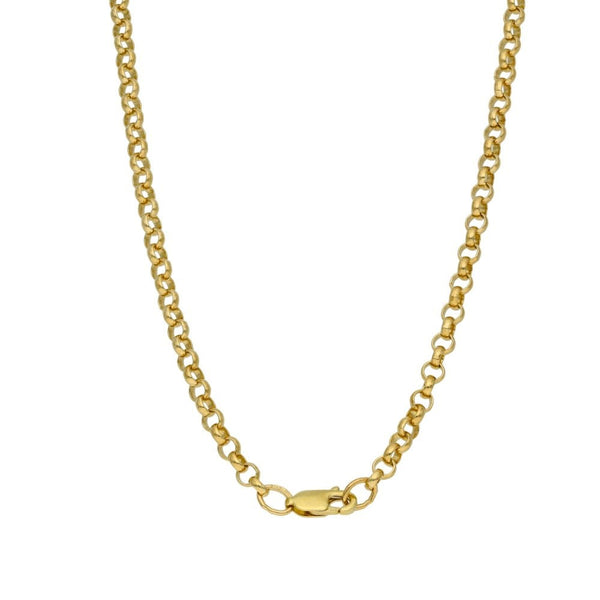 9ct Yellow Gold Belcher Chain - 24" - 13.1g