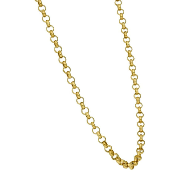 Ladies 9ct Yellow Gold Belcher Chain - 20" - 10.2g
