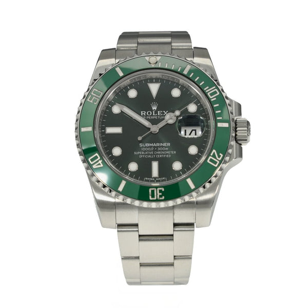 Submariner Hulk 116610LV - Gents Watch - Green Dial - 2017