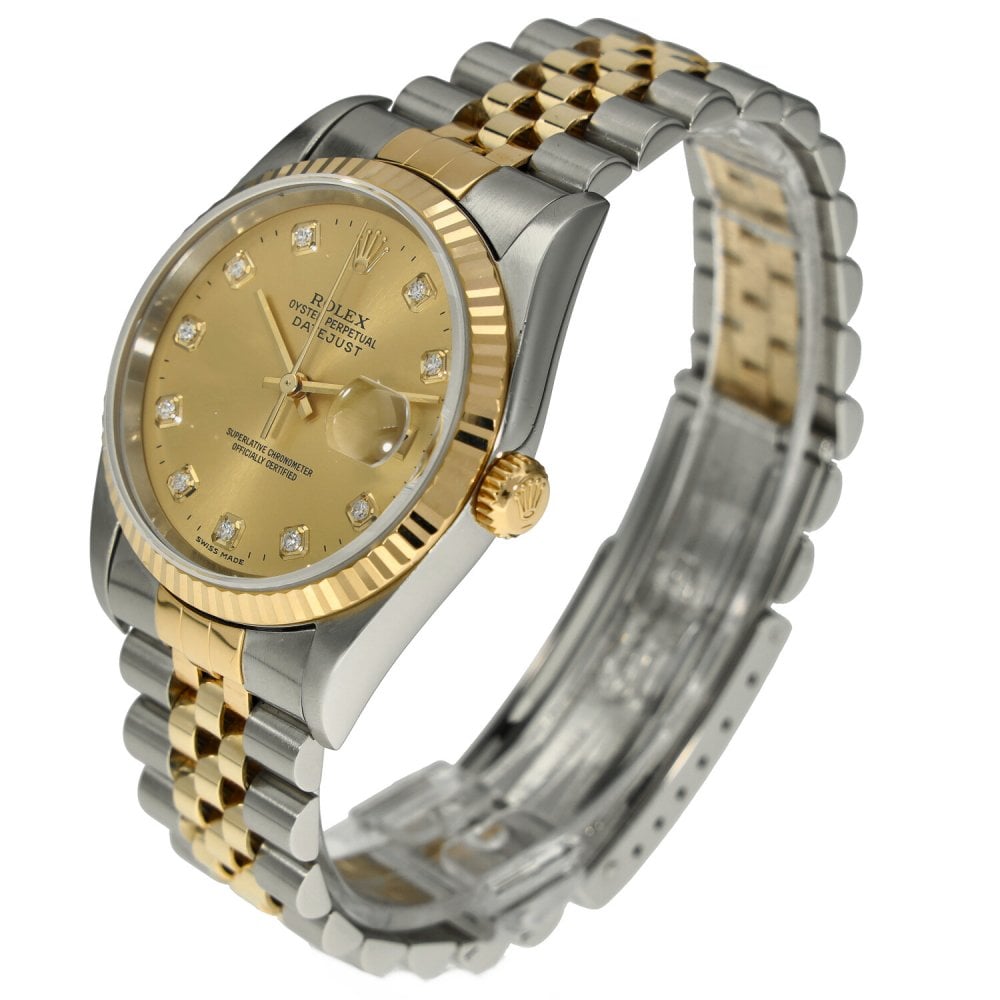 Datejust 16233 - Gents Watch - Diamond Dial - 2002