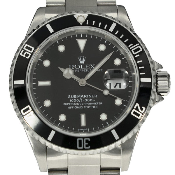 Submariner 16610 - Gents Watch - Black Dial - 1998