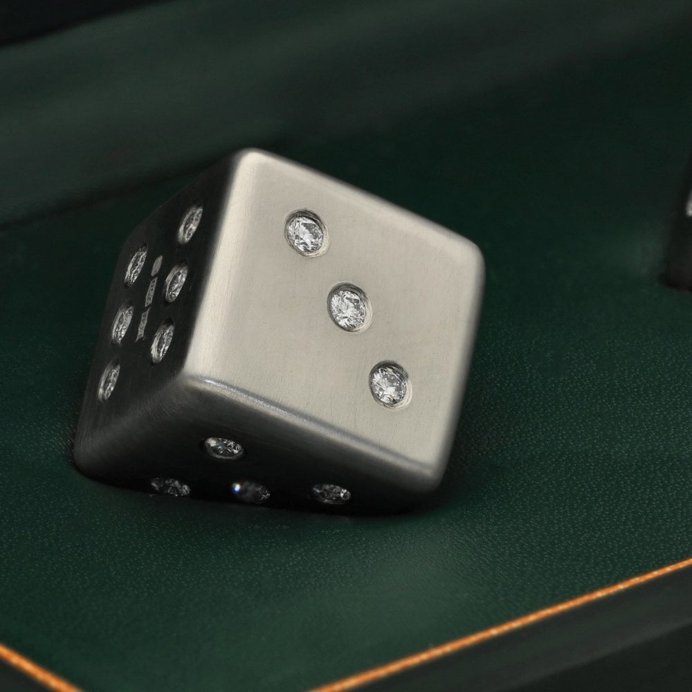 1.89ct Pair Of Platinum Diamond Dice - F/G - VS1