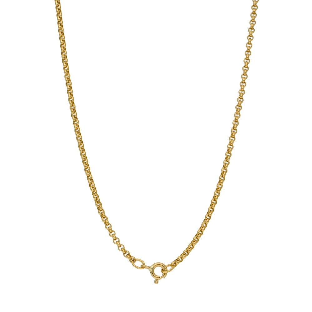 Ladies 9ct Yellow Gold Belcher Chain - 20" - 6.0g