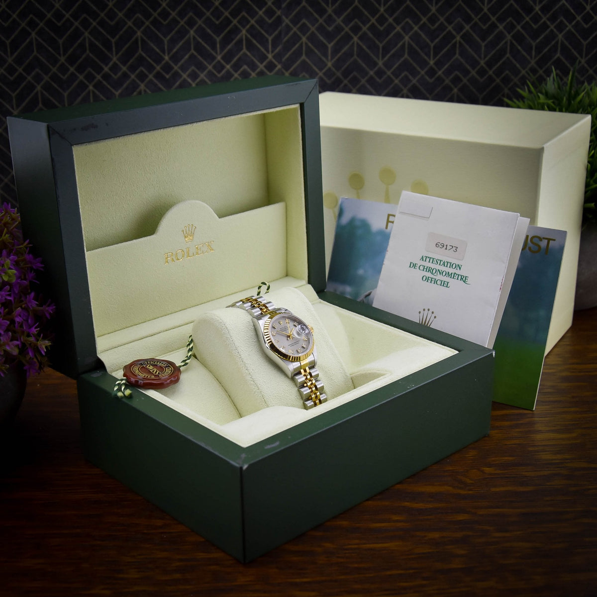 Datejust 69173 - Ladies Watch - Silver Diamond Dial - 1994