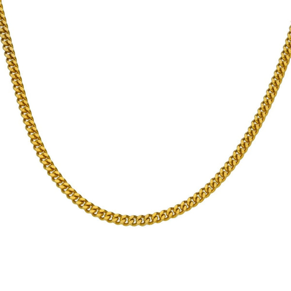 9ct Yellow Gold Fine Curb Chain - 18" - 4.2g