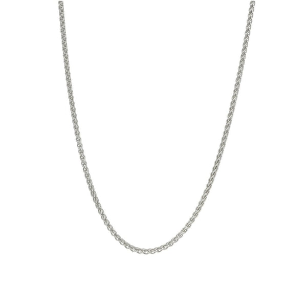 Ladies 9ct White Gold 18" Spiga Chain - 5.2g