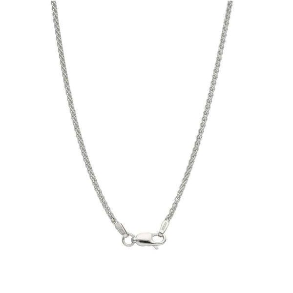 Ladies 9ct White Gold 18" Spiga Chain - 5.2g