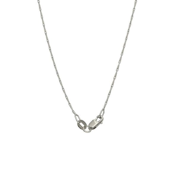 9ct White Gold Barleycorn Chain - 18" - 2.4g