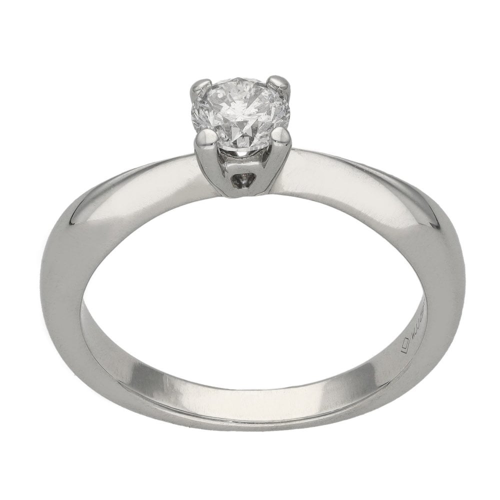 18ct White Gold Diamond Solitaire Engagement Ring - 0.50ct