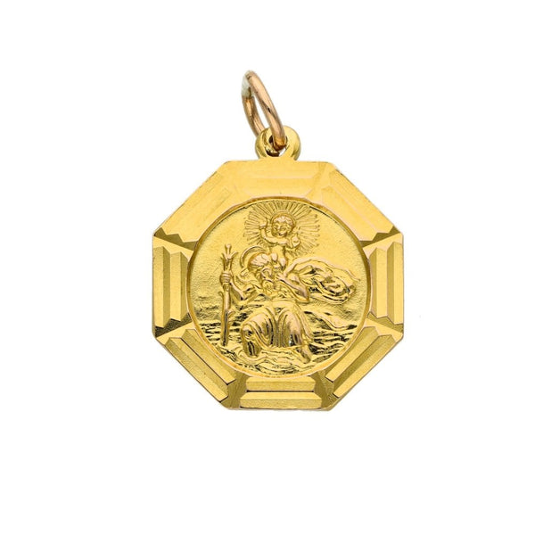 9ct Yellow Gold St. Christopher Pendant - 2.8g