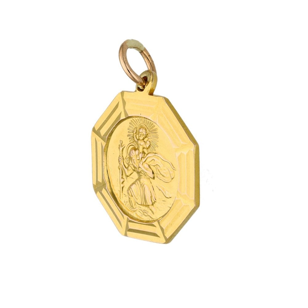 9ct Yellow Gold St. Christopher Pendant - 2.8g